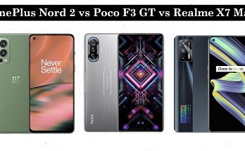 OnePlus Nord 2 vs Poco F3 GT vs Realme X7 Max