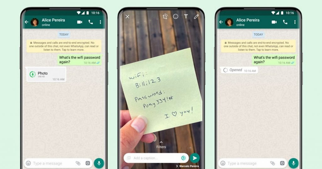 How To Send Disappearing Photos on WhatsApp