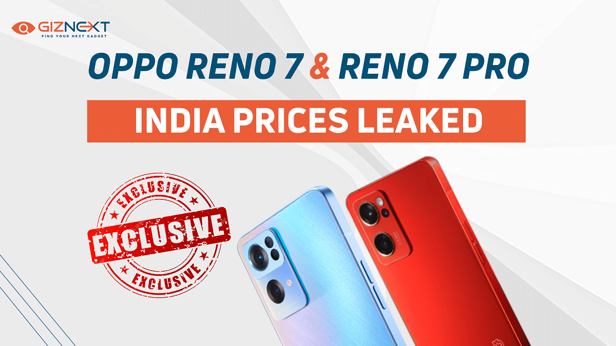 Oppo Reno 7 Reno 7 pro price in india