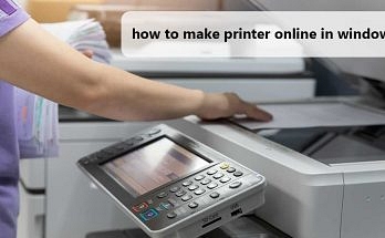 how to make printer online in windows