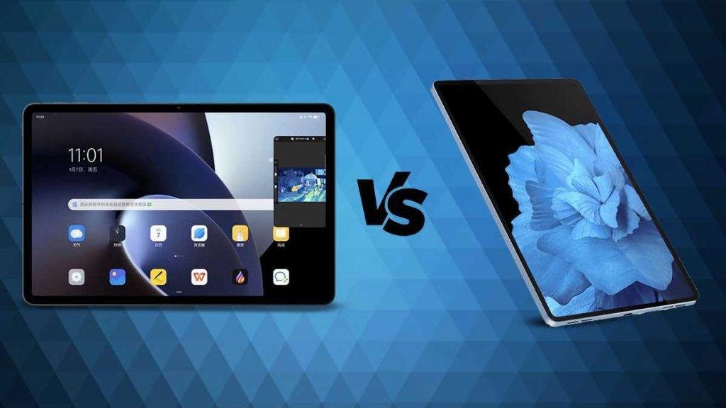 Oppo Pad Vs Vivo Pad Tablet Specification Comparsion