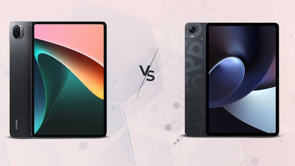 Xiaomi pad Vs Oppo Pad tablet comparison