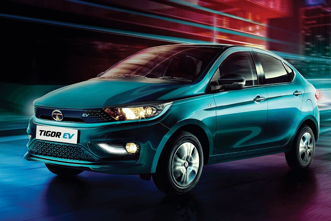 Tata Tigor EV front three quarter