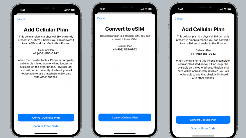 How To Convert Physical SIM To eSIM, Transfer eSIM/Physical SIM During