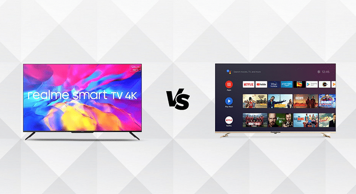 Realme Smart TV 50 inch (127 cm) LED 4K TV Vs Thomson 550PMAX9055 55 inch (139 cm) LED 4K TV: Top Budget Smart TV In India To But This Year