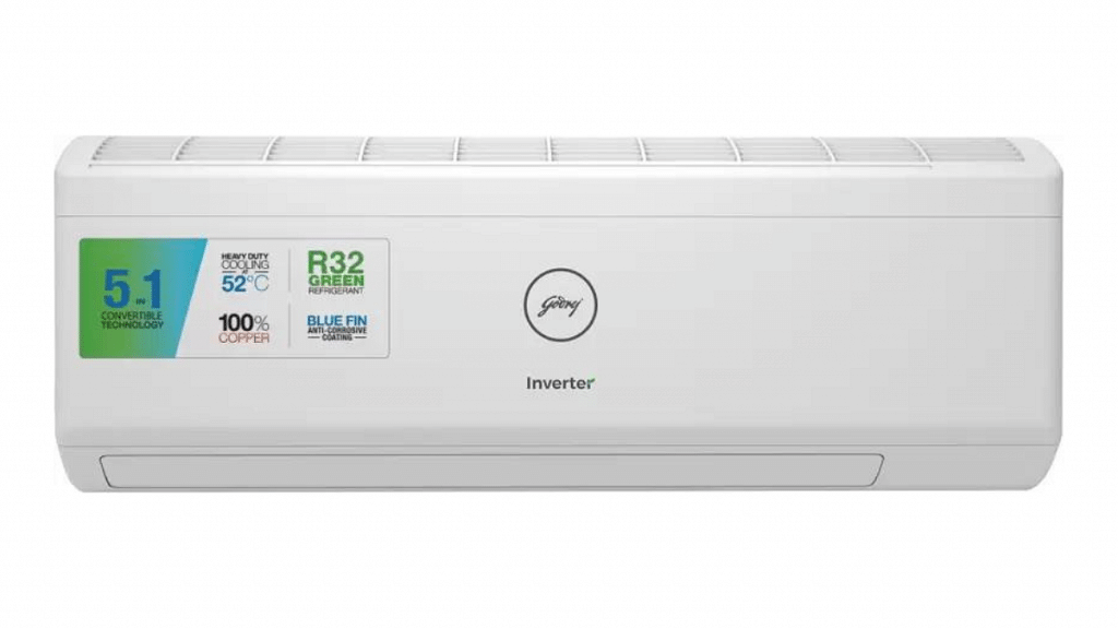 Godrej 1.5 Ton 5 Star Split Inverter AC (White)