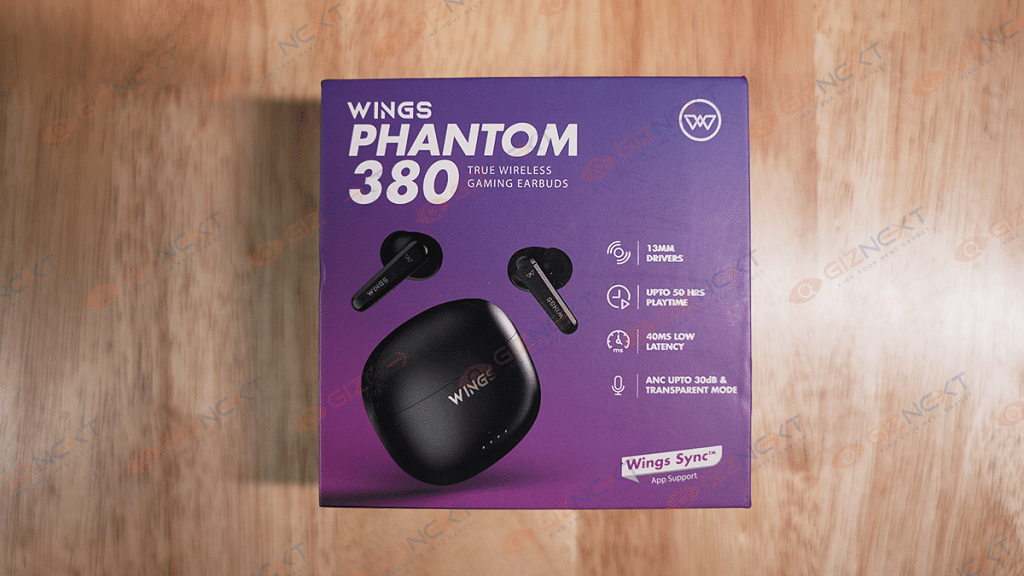 Wings Phantom 380 TWS earbuds