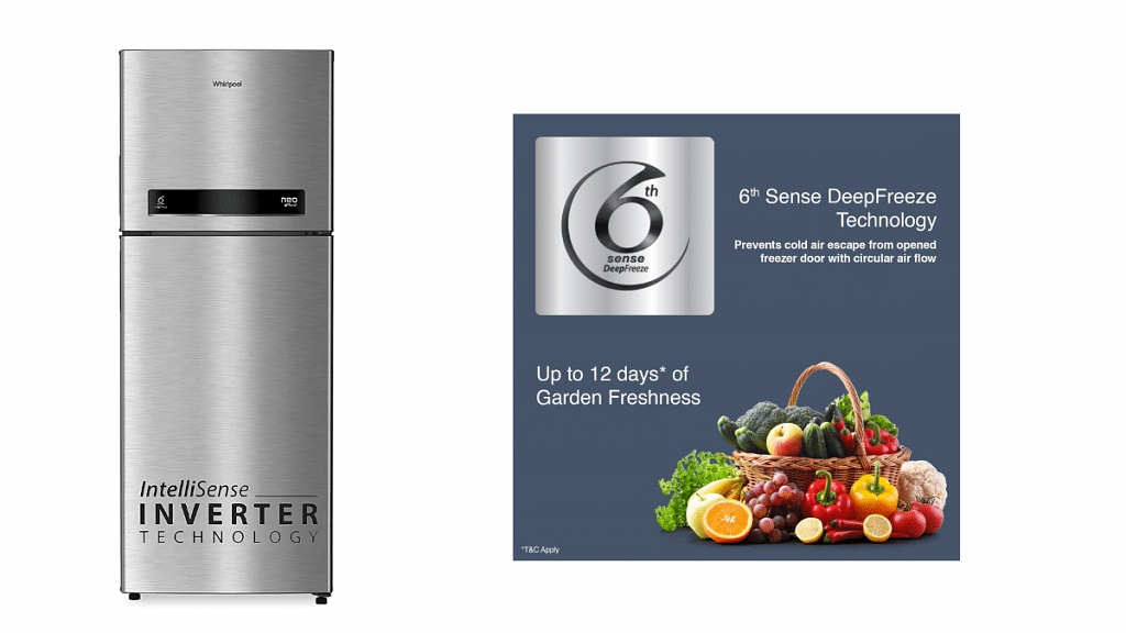 Whirlpool 245 L 3 Star Frost-Free Inverter Double Door Refrigerator