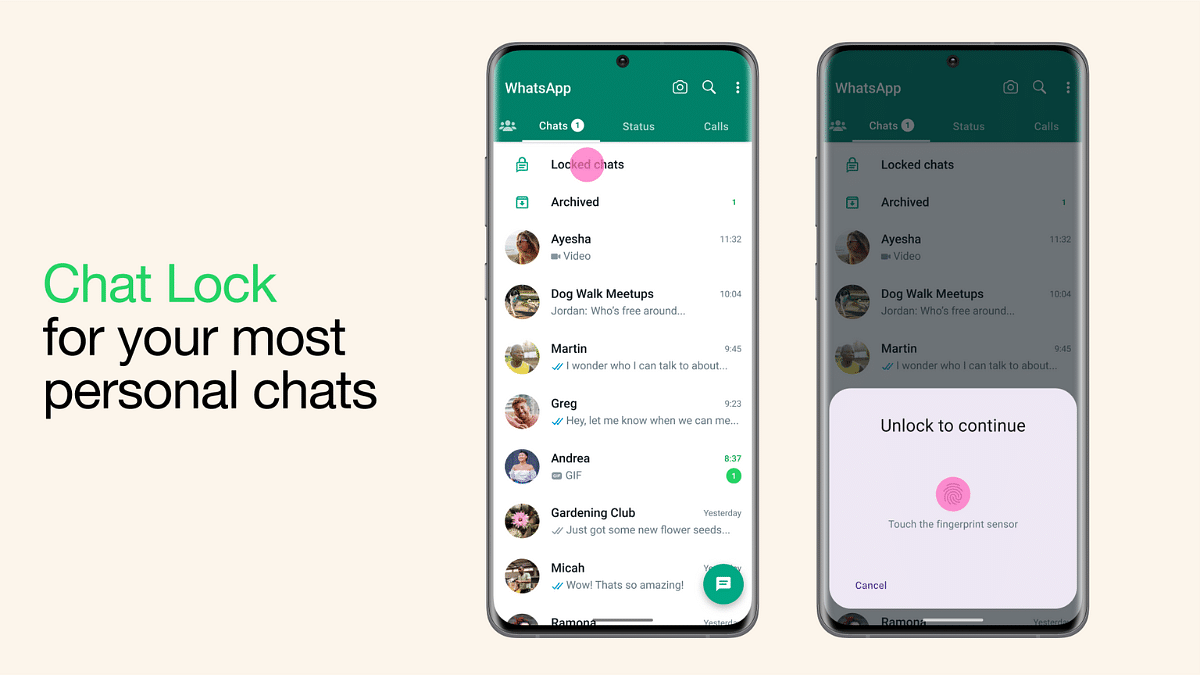 whatsapp chat lock feature