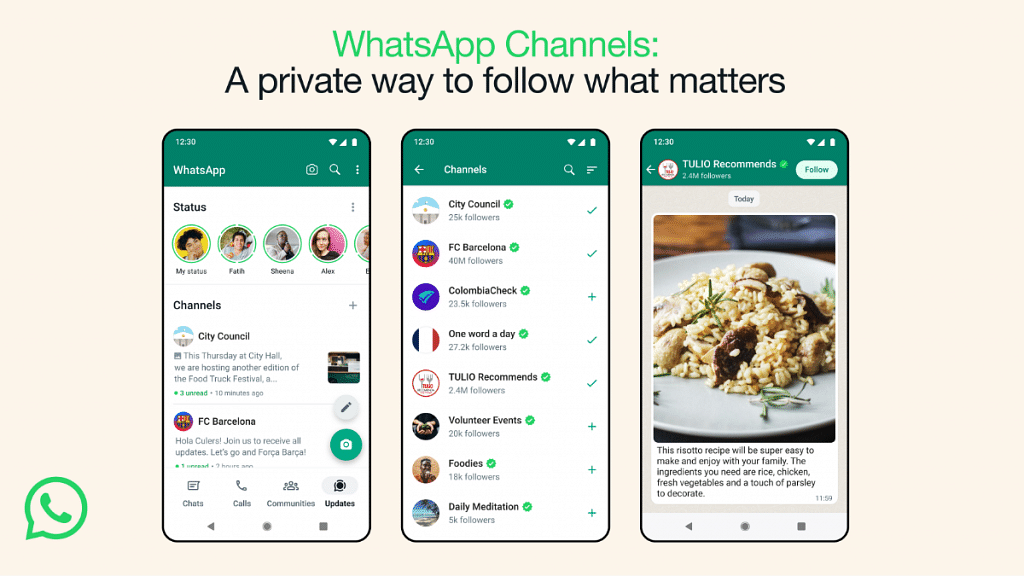 whatsapp channels