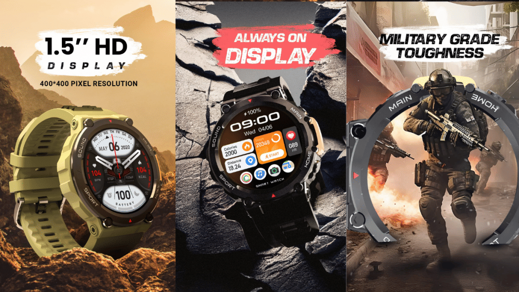 Fireboltt Artillery Vs Armour Dive Smartwatch Best Budget Outdoor