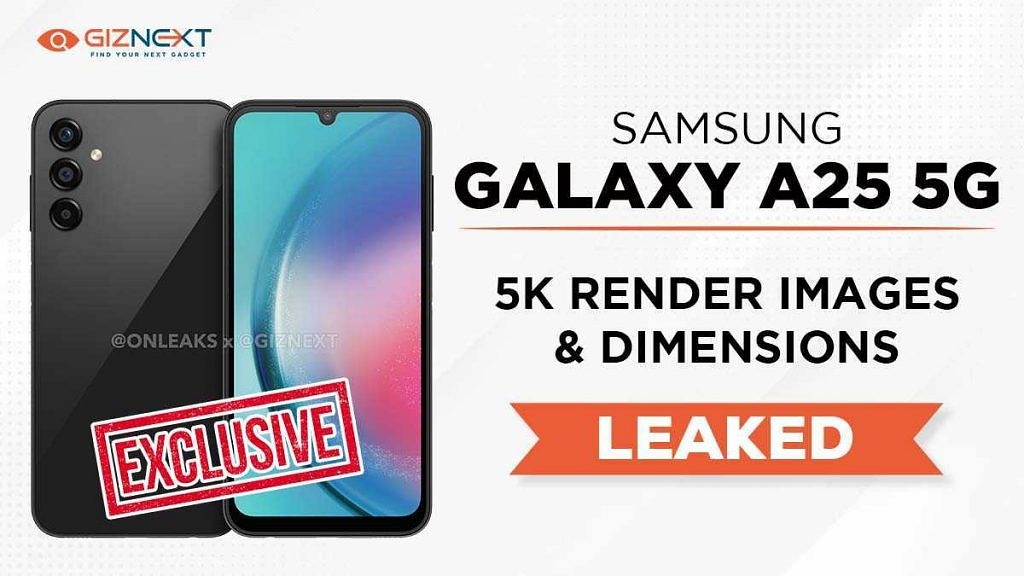 [Giznext Exclusive]: Samsung Galaxy A25 5G First Look Via 5K Renders ...