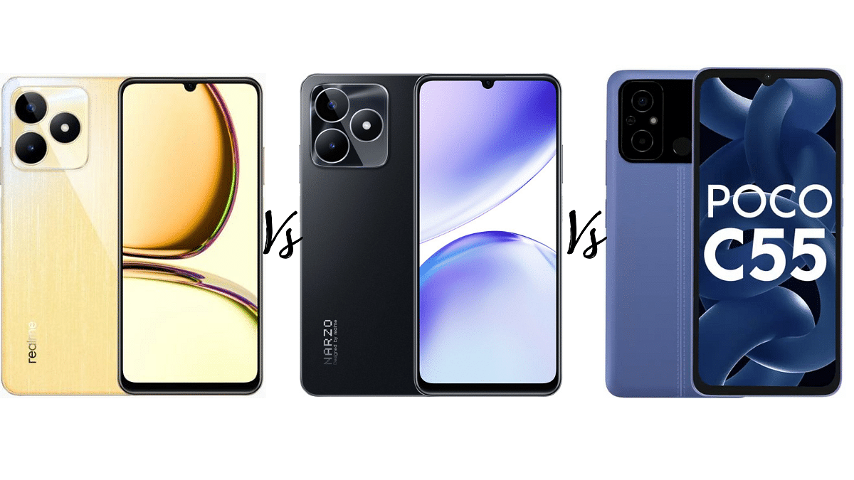 Realme C53 Vs Realme Narzo N53 Vs Poco C55