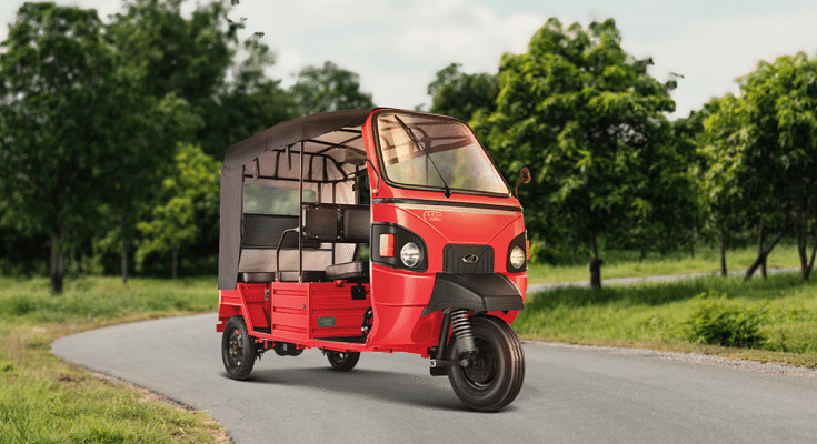 mahindra e-alfa electric rickshaw