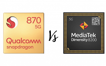 Qualcomm Snapdragon 870 Vs MediaTek Dimensity 8200