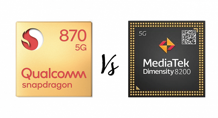 Qualcomm Snapdragon 870 Vs MediaTek Dimensity 8200