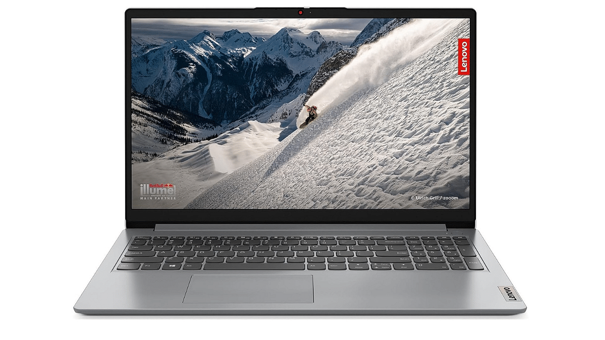 Lenovo Ideapad 1 AMD Ryzen 5 5500U 15.6" (39.62cm) FHD Thin & Light Laptop (8GB/512GB SSD/Windows 11/Office 2021/1Yr Warranty/Cloud Grey/1.6Kg), 82R400BRIN