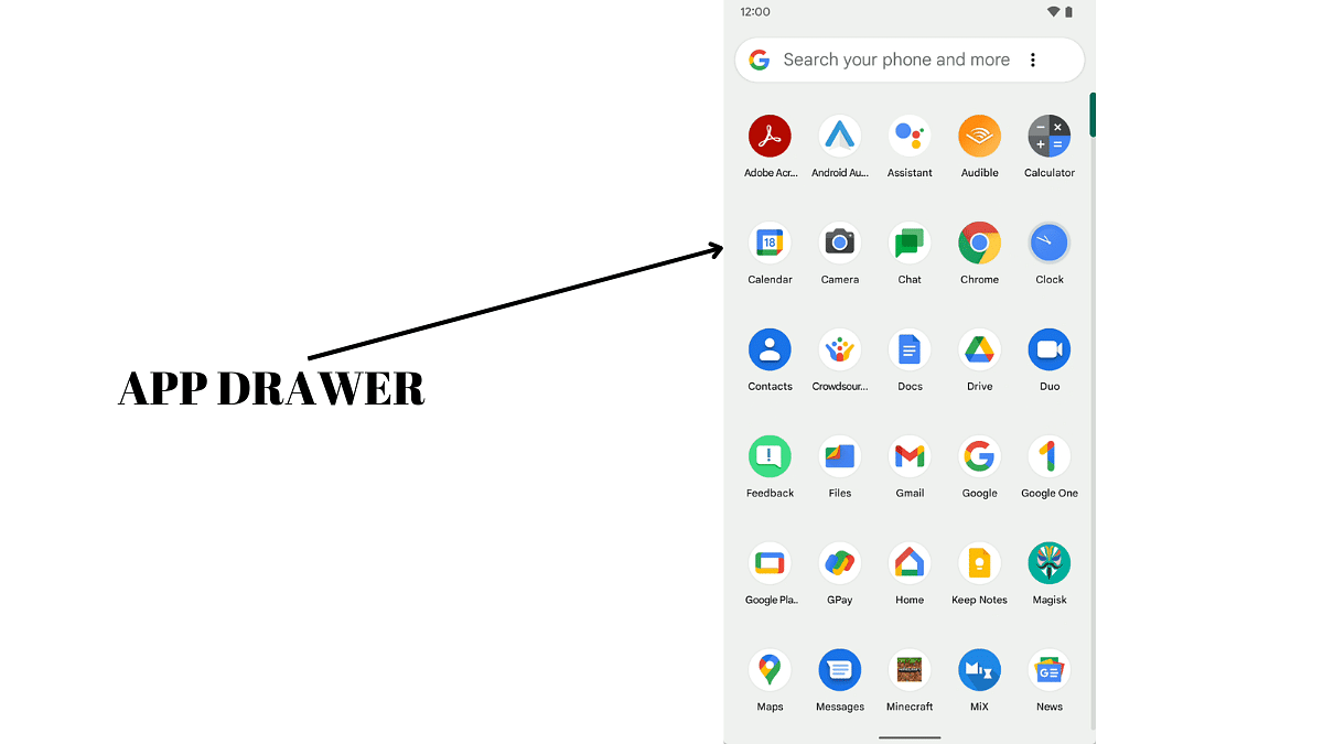 App Drawer in Android 