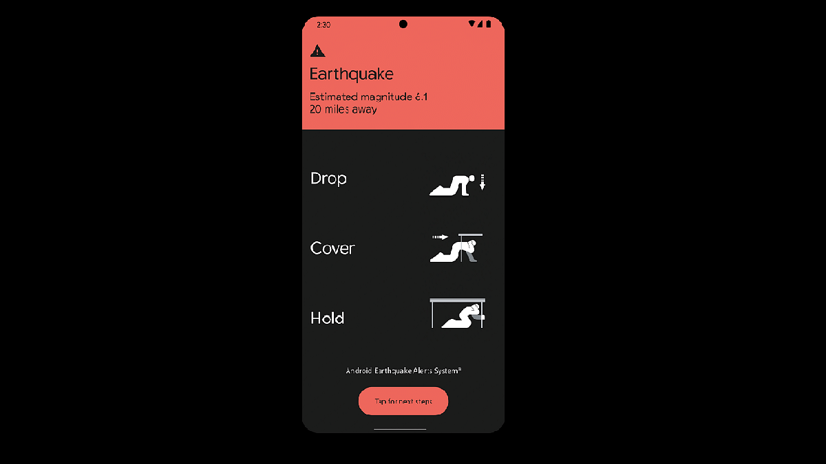Android Earthquake Alert