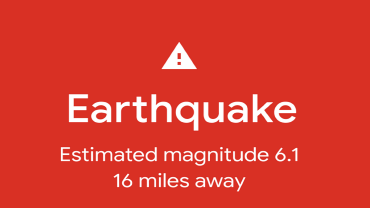 Android Earthquake Alert