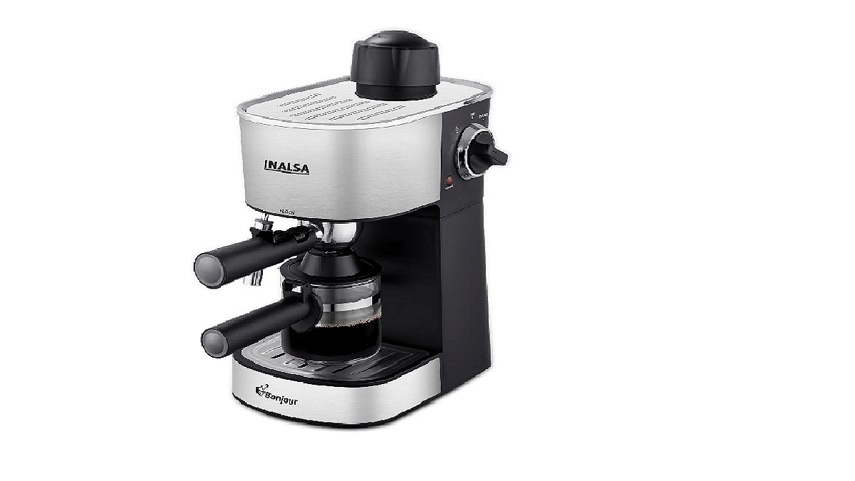 INALSA Espresso/Cappuccino 4Cup Coffee Maker 