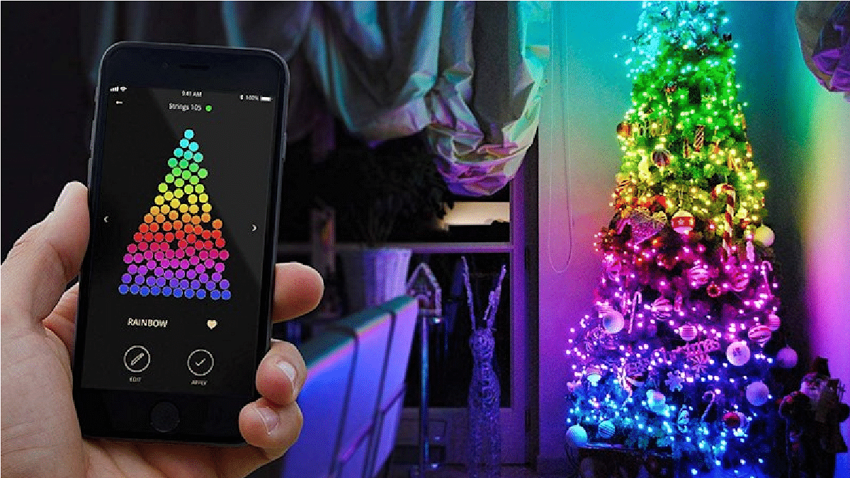 App-Controlled Christmas Trees