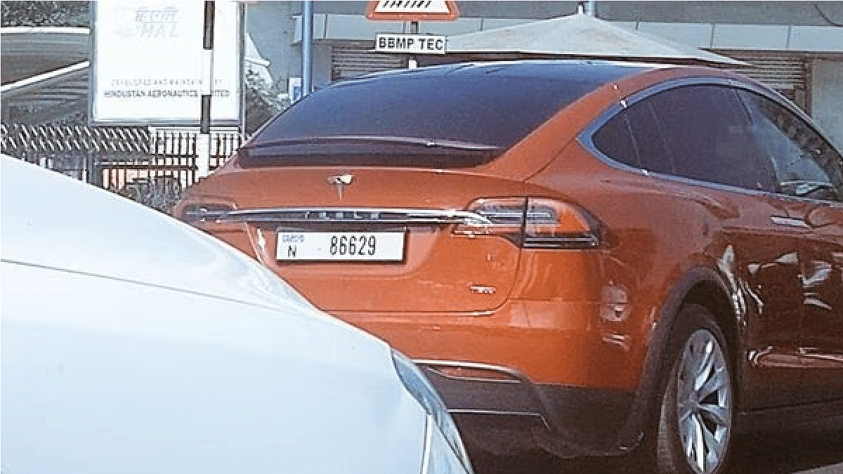 Tesla spotted in Bengaluru