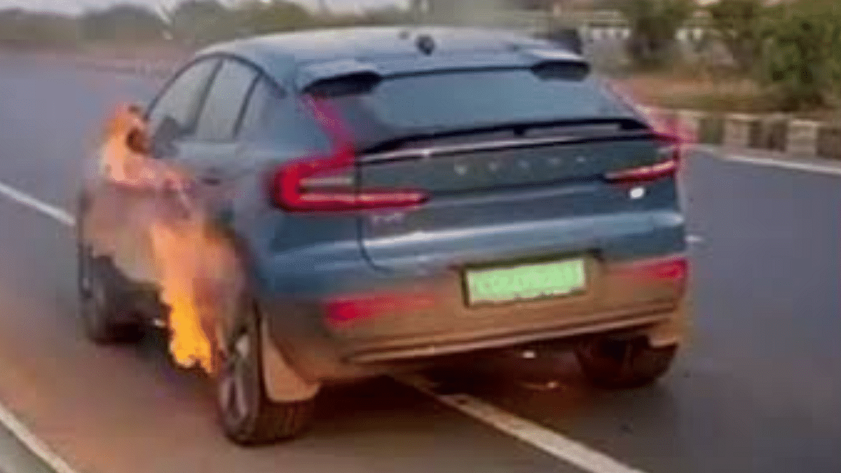 volvo c40 recharge fire accident