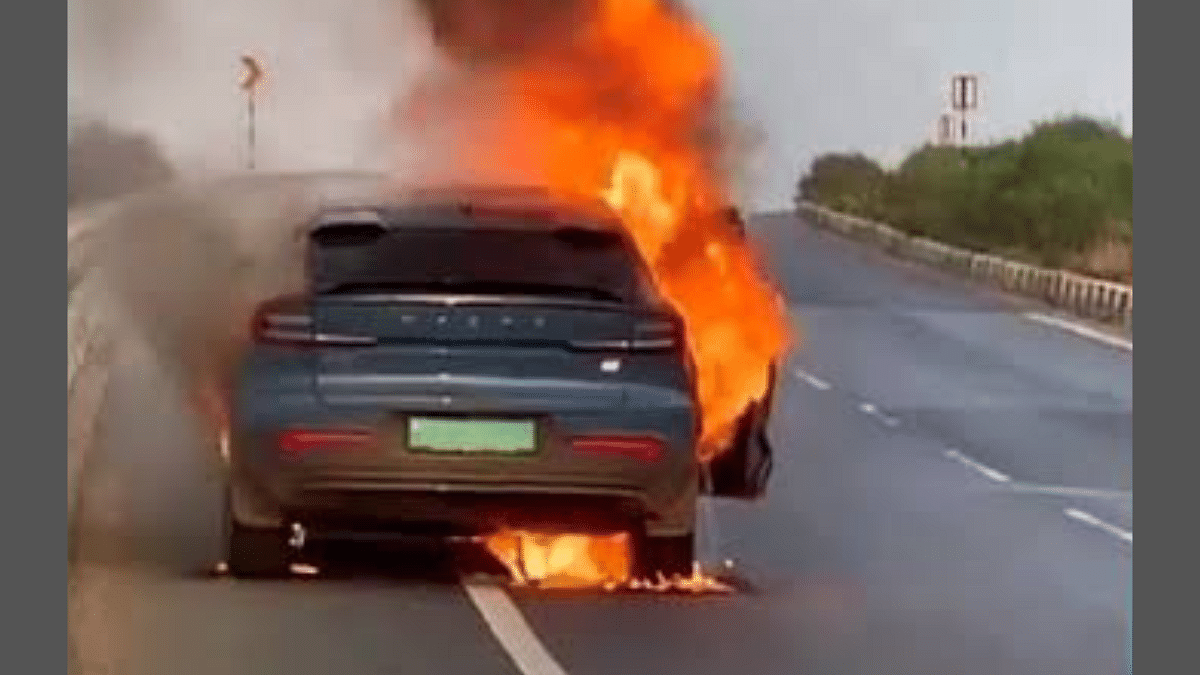 volvo c40 recharge fire accident