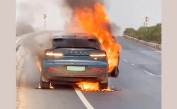 volvo c40 recharge fire accident