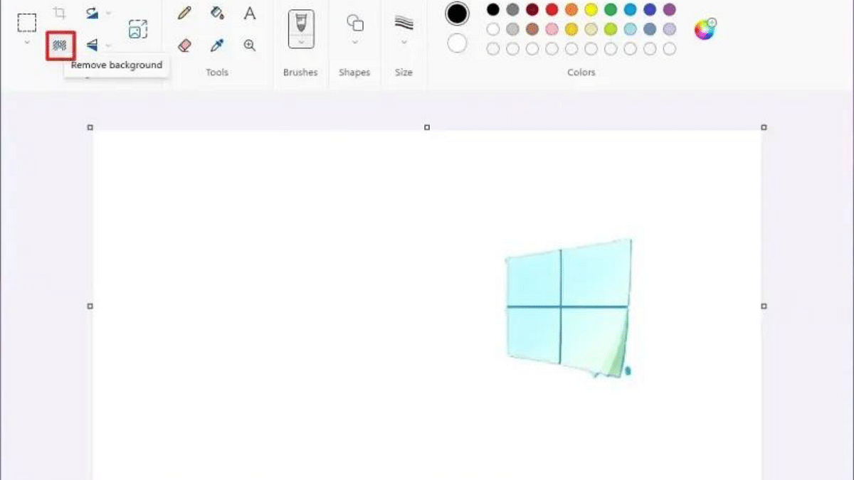 How To Remove An Image Background On Windows 11 using paint 