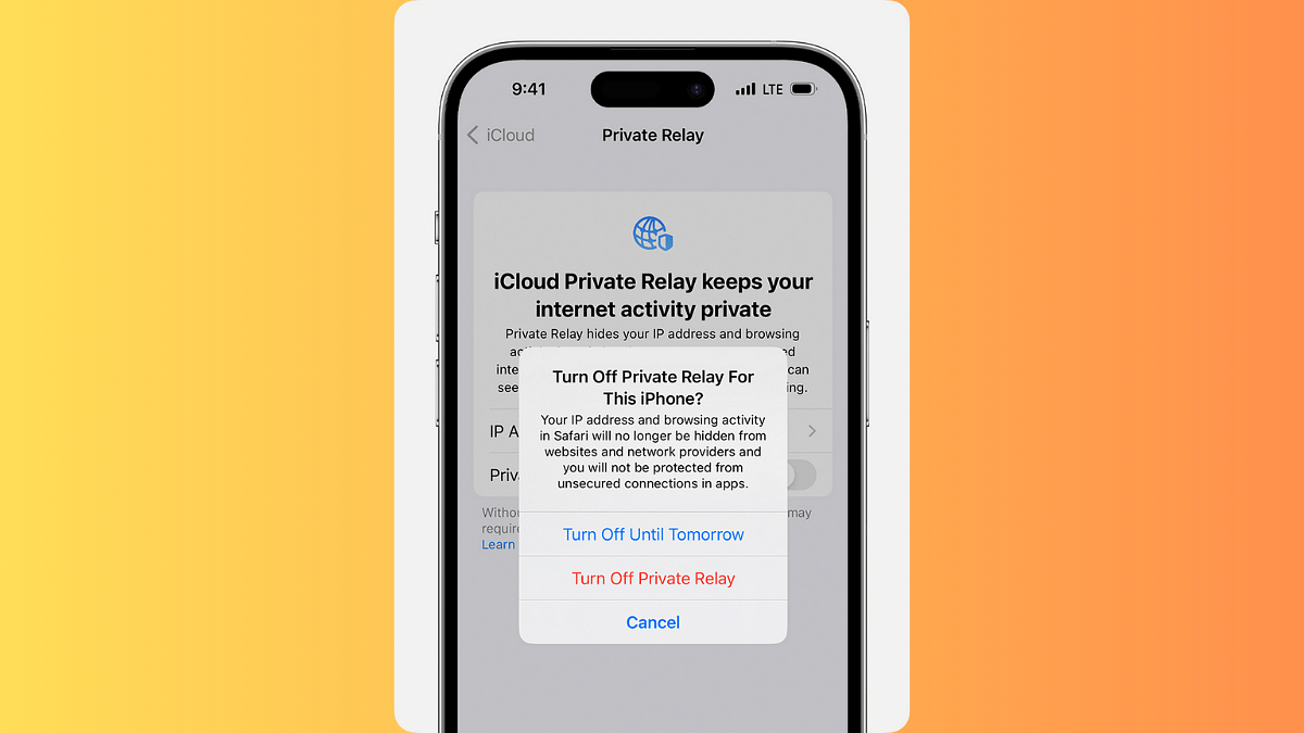 iCloud Private Relay iPhone 
