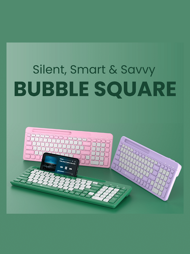 Portronics Launches Bubble Square: Portable Dual-Mode Keyboard