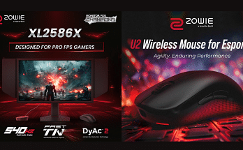 BenQ ZOWIE XL2586X Gaming Monitor, U2 Wireless Mouse