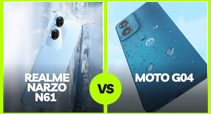 Realme Narzo N61 Vs Moto G04