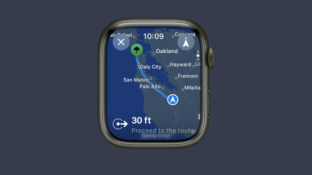 apple watch maps