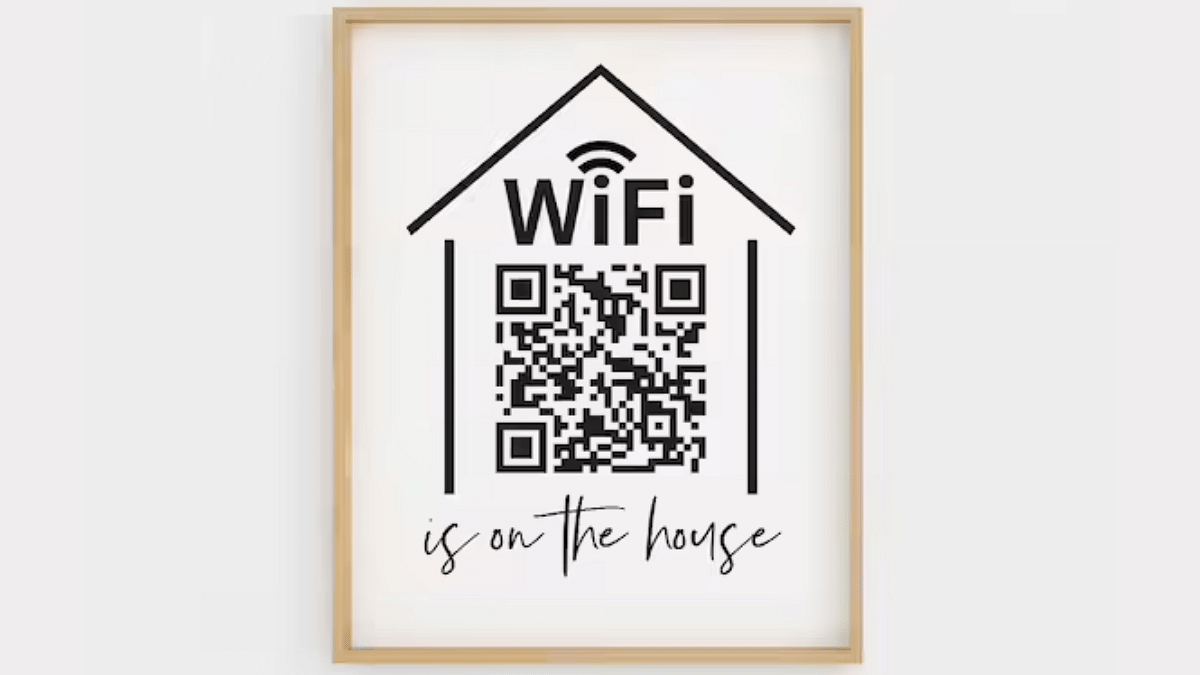 Wi-Fi Password With A QR Code