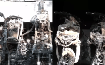ev showroom fire