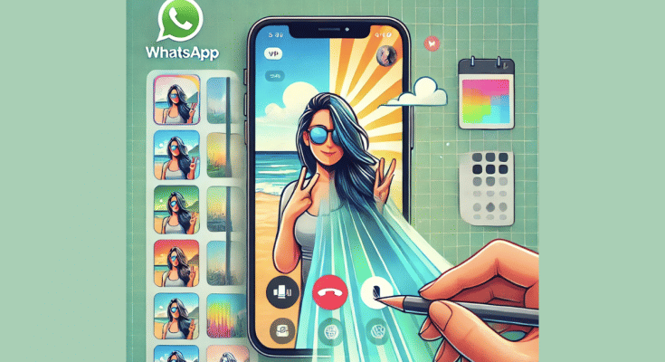 whatsapp video call background change