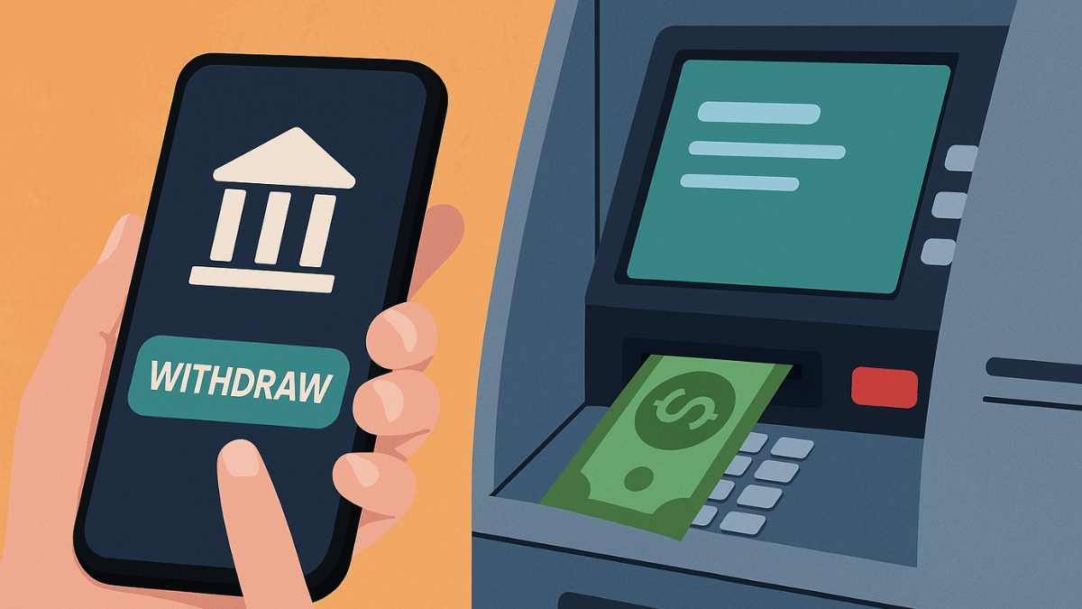 withdraw cash from ATM using smartphone