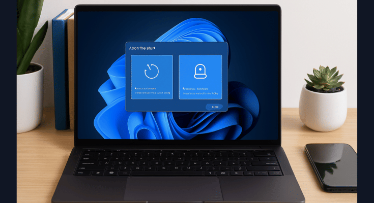 windows 11 laptop pc reset
