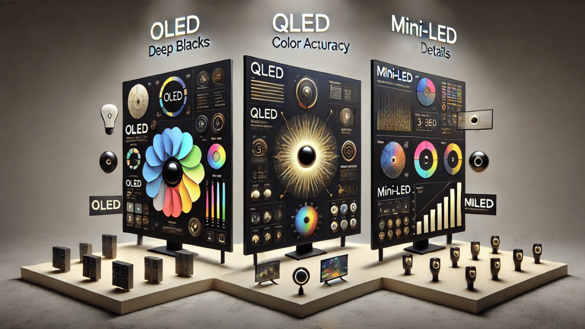 OLED vs. QLED vs. Mini-LED