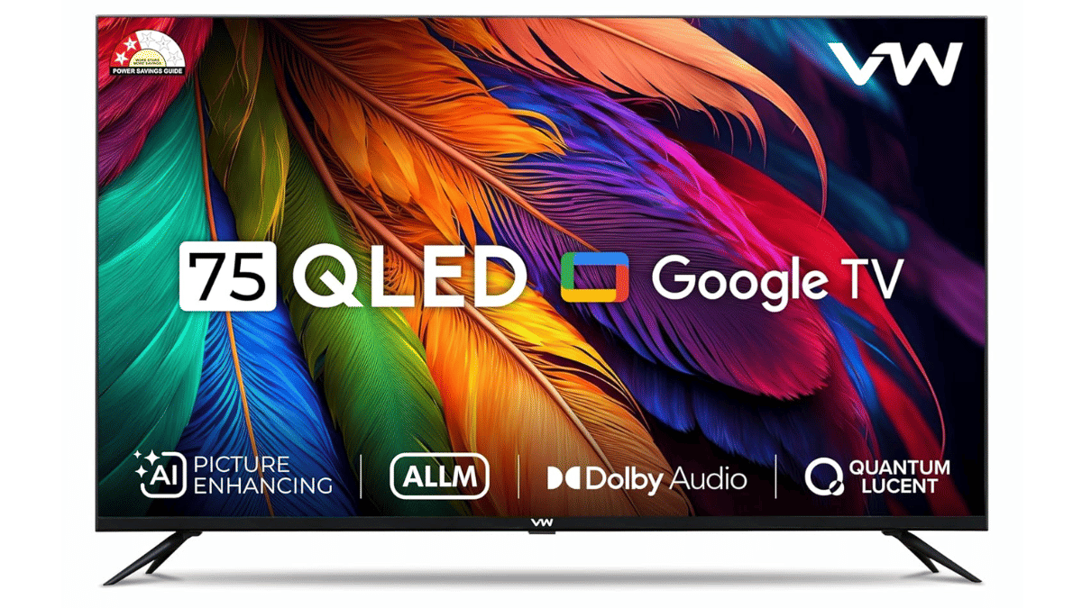 VW 75-inch GQ1 Pro Series 4K Ultra HD Smart QLED TV