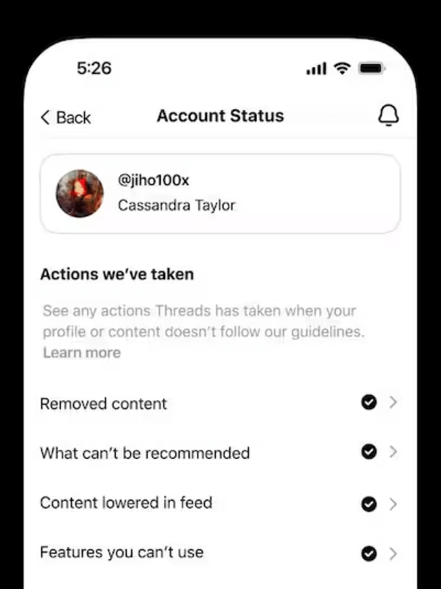 Threads Introduces ‘Account Status’ To Explain Content Actions
