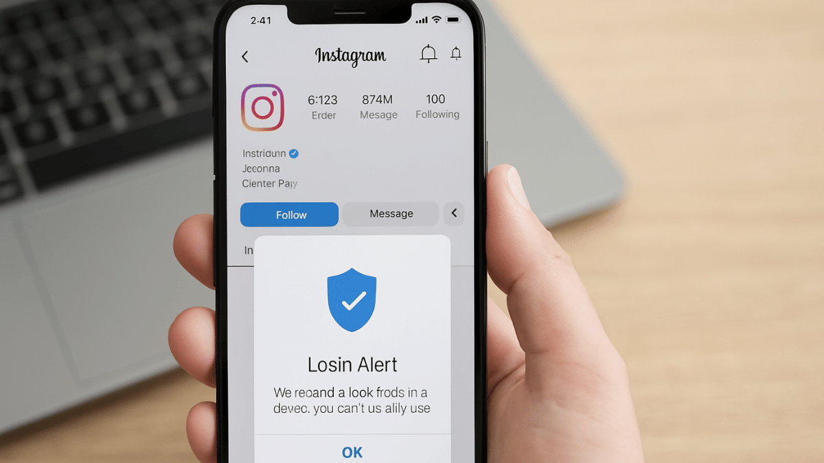 instagram login alert