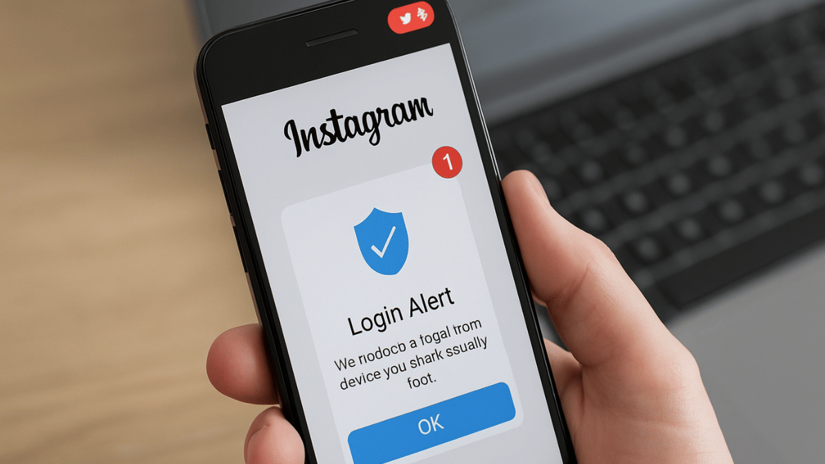 instagram login alert
